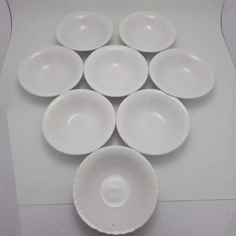 Farberware 5” Berry Bowls Set Of 8 Lattice White 4482